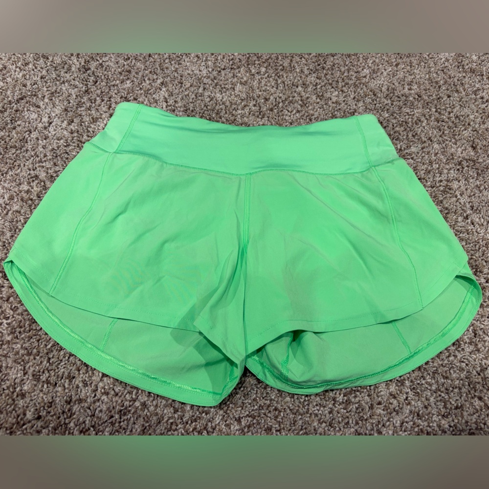 Lululemon Athletica Mint Green Speed Up Shorts